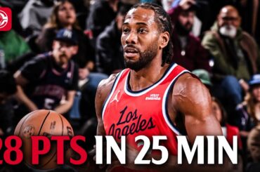 Kawhi Leonard Drops 28 PTS in 25 Minutes vs Nets