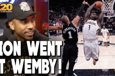 Jeff Teague REACTS to Zion Williamson GOING OFF against Victor Wembanyama & Spurs in Pelicans win