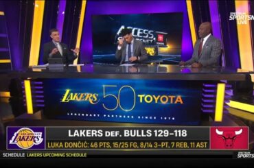 "LUKA DONCIC IS UNREAL!" - James Worthy reacts to Los Angeles Lakers beat Chicago Bulls 129-118