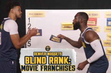 NBA Players BLIND RANK Movie Franchises 🍿 | Denver Nuggets