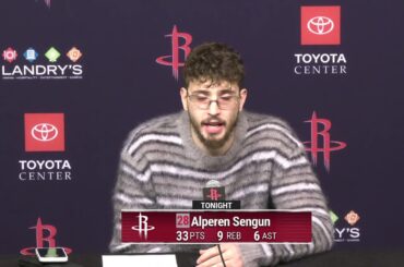 Press Conference by Alperen Sengun vs Grizzlies