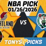 Portland Trail Blazers vs Boston Celtics Pick 1/26/26 NBA Pick Prediction