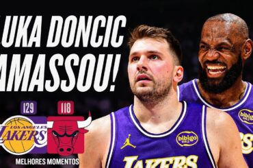DONCIC FAZ CHOVER com 46 pontos em LAKERS x BULLS  🤯 Melhores Momentos