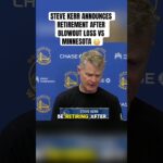 “I am retiring” - Steve Kerr Postgame Interview - Warriors vs Timberwolves