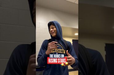 Jeremiah Fears & Derik Queen on selection to Rising Stars ⭐ #pelicans #nba #risingstars