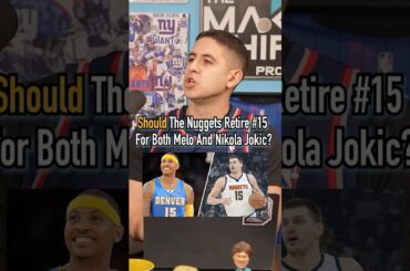 SHOULD THE NUGGETS RETIRE #15 FOR BOTH MELO AND JOKIC? #shorts  #basketball #nba #denvernuggets