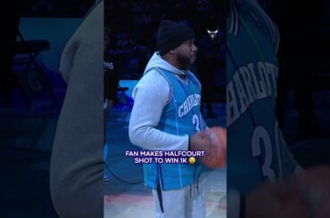 in the dell curry jersey too #charlottehornets #halfcourtshot