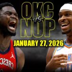 Oklahoma City Thunder vs New Orleans Pelicans Full Game Highlights – January 27, 2026 | NBA Season