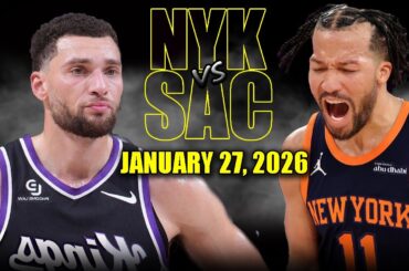 New York Knicks vs Sacramento Kings Full Game Highlights – January 27, 2026 | NBA Season