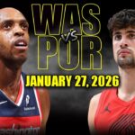 Washington Wizards vs Portland Trail Blazers Full Game Highlights – January 27, 2026 | NBA Season