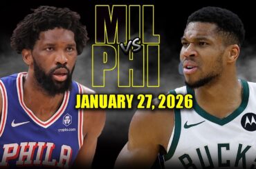 Milwaukee Bucks vs Philadelphia 76ers Full Game Highlights – January 27, 2026 | NBA Season