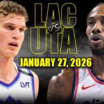 Los Angeles Clippers vs Utah Jazz Full Game Highlights – January 27, 2026 | NBA Season
