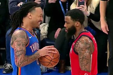 OKC and Pelicans GOT INTO IT 😳 Jaylin Williams and Sadiq Bey hustling for the ball