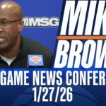 Mike Brown on Knicks' strong finish in 103-87 win over Sacramento