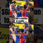 SGA’s face while NOLA-OKC get chippy 😭