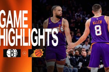 Phoenix Suns control the paint en route to win over Brooklyn Nets | Game Highlights 1-27-26