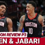 Houston Rockets Midseason REVIEW: Amen Thompson's Point Guard GROWTH & Jabari Smith Jr.'s STRUGGLES