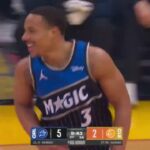 Anthony Black was disappointed in Desmond Bane's finish on the break. 😂Magic vs Cavs