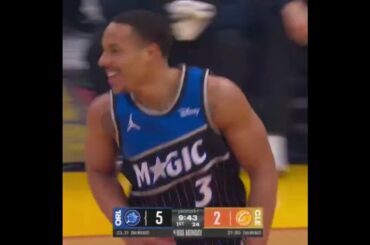 Anthony Black was disappointed in Desmond Bane's finish on the break. 😂Magic vs Cavs