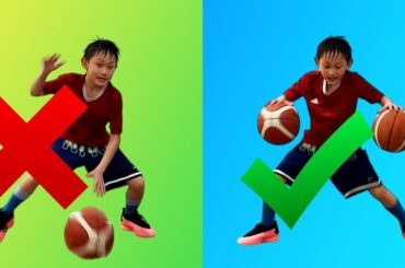 How to get better at Dribbling a Basketball 🏀 Basketball Basics for Kids 🔥