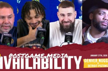 ALL Denver Nuggets Postgame Media vs. DET 🎙️