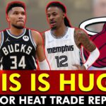 🚨THIS IS BIG🚨Miami Heat Trade Report On Giannis Antetokounmpo, Ja Morant & Andrew Wiggins