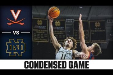 Virginia vs. Notre Dame Condensed Game | 2025-26 ACC Men's Basketball