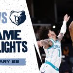 Memphis Grizzlies Highlights vs. Charlotte Hornets