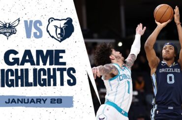 Memphis Grizzlies Highlights vs. Charlotte Hornets