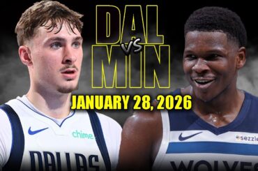 Dallas Mavericks vs Minnesota Timberwolves Full Game Highlights – January 28, 2026 | NBA Season