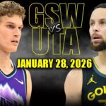 Golden State Warriors vs Utah Jazz Full Game Highlights – January 28, 2026 | NBA Season