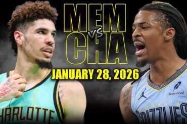 Memphis Grizzlies vs Charlotte Hornets Full Game Highlights – January 28, 2026 | NBA Season
