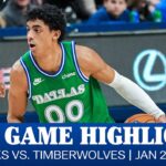 Mavericks Highlights vs. Minnesota Timberwolves | January 28, 2026