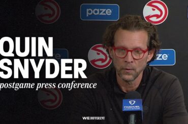 Hawks vs. Celtics Postgame Press Conference: Quin Snyder