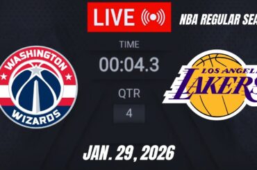 NBA LIVE! Washington Wizards vs Los Angeles Lakers  I January 29, 2026 | Lakers vs Wizards 2K26