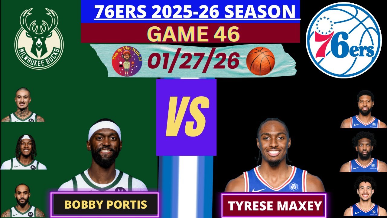 Philadelphia 76ers vs. Milwaukee Bucks LIVE | Radio-Style Play-by-Play #bucks #76ers #sixers