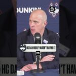 Dan Hurley wasn't feeling it 😂 #basketball #cbb #uconn #huskies