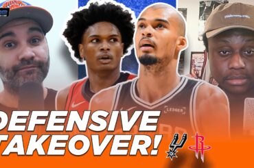 Spurs-Rockets Reaction: Wemby & Castle TAKE OVER, SA had HOU IN JAIL | The Dime With Josh and Kwab