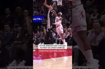 Tonight was Wemby's 150th career game. Through his first 150: 3440 PTS, 1631 REB, 520 BLK 🔥