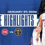 Pistons Kick Off Road Trip with a Win in Denver | Game Highlights | 1.27.26
