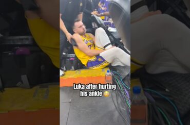 Dončić unhappy after injuring ankle in Cleveland