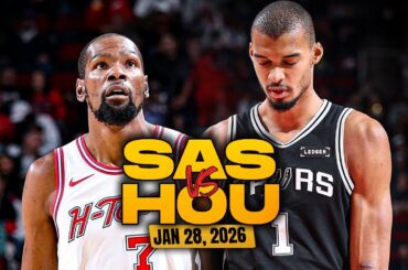 San Antonio Spurs vs Houston Rockets Full Game Highlights | Jan 28, 2026 | FreeDawkins
