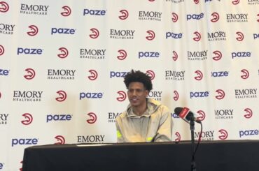 Atlanta Hawks’ Jalen Johnson After Win Over Suns