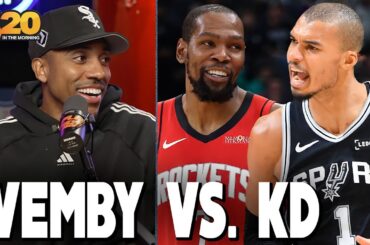 Jeff Teague REACTS to Victor Wembanyama vs. Kevin Durant BATTLE in Spurs win over Rockets