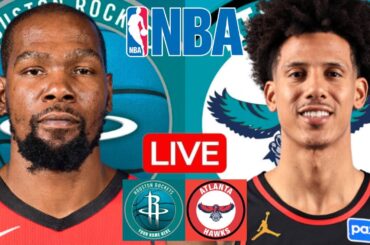 LIVE: HOUSTON ROCKETS vs ATLANTA HAWKS | NBA | PLAY BY PLAY | SCOREBOARD