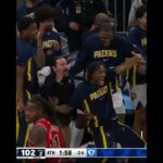 Jay Huff MASSIVE THREE 🎯🔥 #nbabasketball #nbahighlights #nbashorts #indianapacers