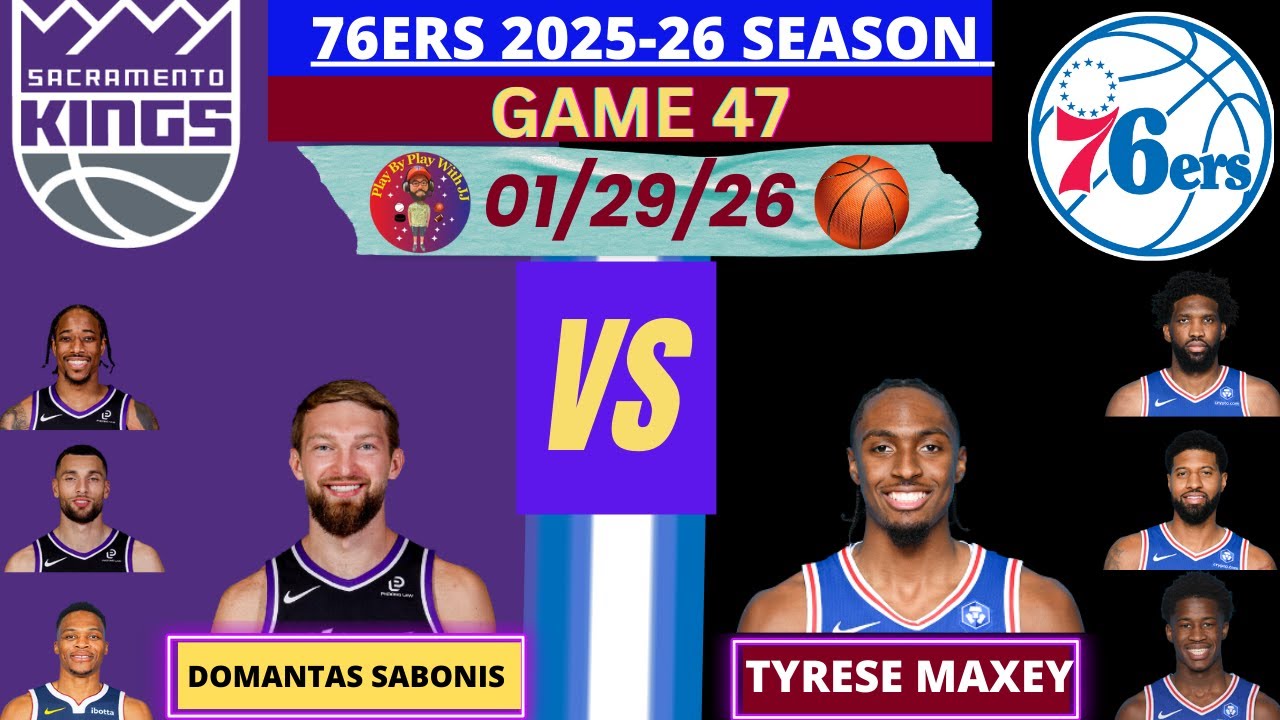 Philadelphia 76ers vs. Sacramento Kings LIVE | Radio-Style Play-by-Play #kings #76ers #sixers