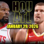 Houston Rockets vs Atlanta Hawks Full Game Highlights – January 29, 2026 | NBA Season