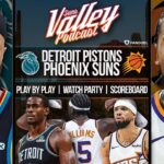Detroit Pistons at Phoenix Suns | LIVE Reaction | Scoreboard | Play By Play | Postgame Show