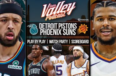 Detroit Pistons at Phoenix Suns | LIVE Reaction | Scoreboard | Play By Play | Postgame Show